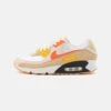 Nike Sportswear Air Max 90 - Trainers - Summit White/Safety Orange/Sesame