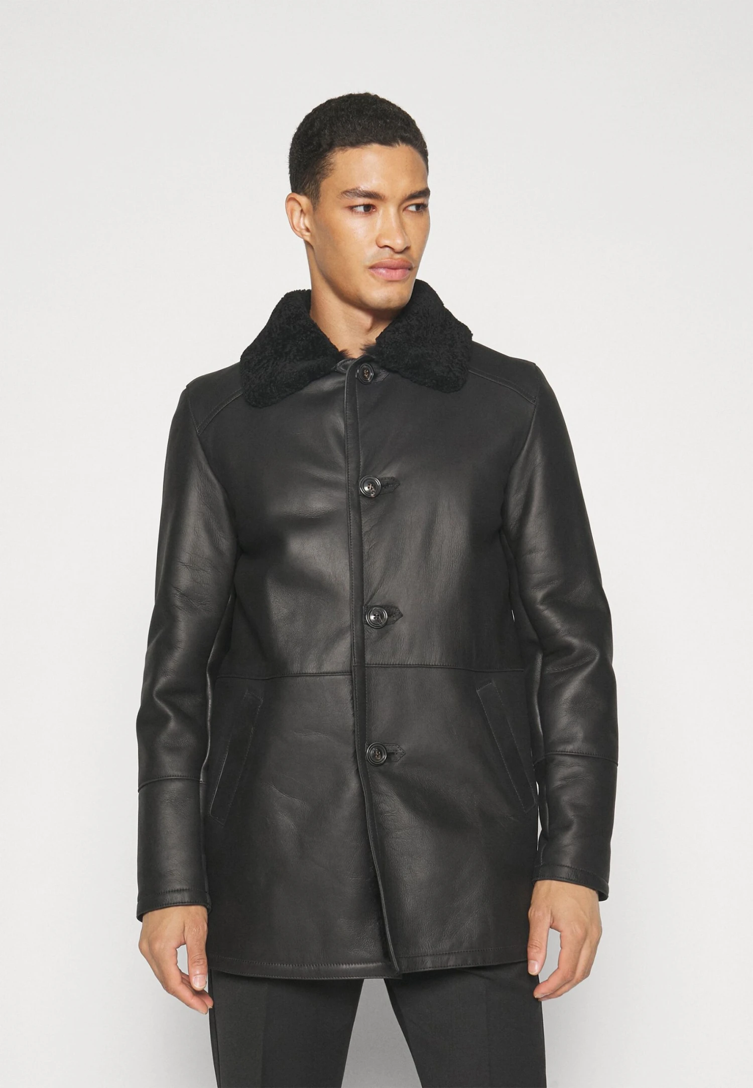 Burgalese - Leather Jacket - Black 3 Burgalese - Leather Jacket - Black - Image 3