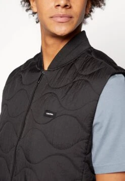 Calvin Klein Crinkle Onion Vest - Waistcoat - Black -Modern Classic Shoes Store bd482bc3a4914388a1808b1f9c0792e2