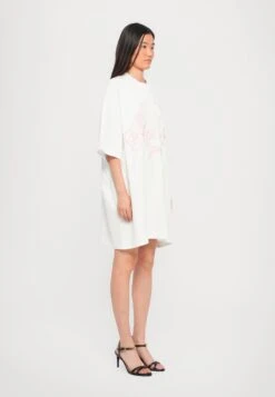MOSCHINO INTERLOCK DRESS - Jersey Dress - White -Modern Classic Shoes Store bda943a5b15f41cab5416a3b69e1971a