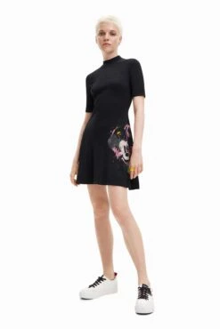 Desigual Vest Mickey Morro - Day Dress - Black