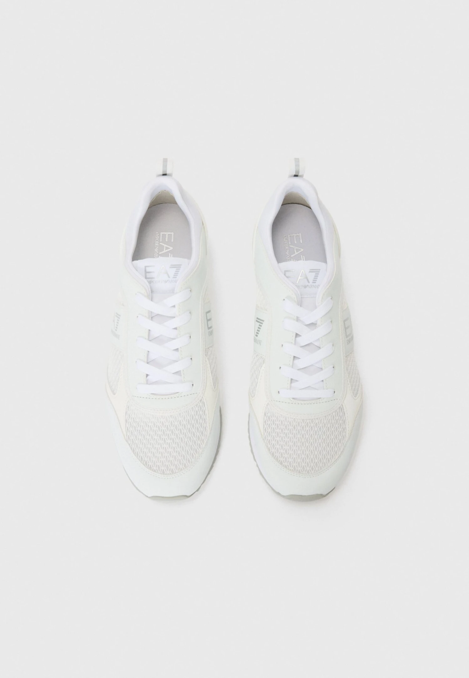 EA7 Emporio Armani UNISEX - Trainers - White/silver-coloured 4 EA7 Emporio Armani UNISEX - Trainers - White/silver-coloured - Image 4