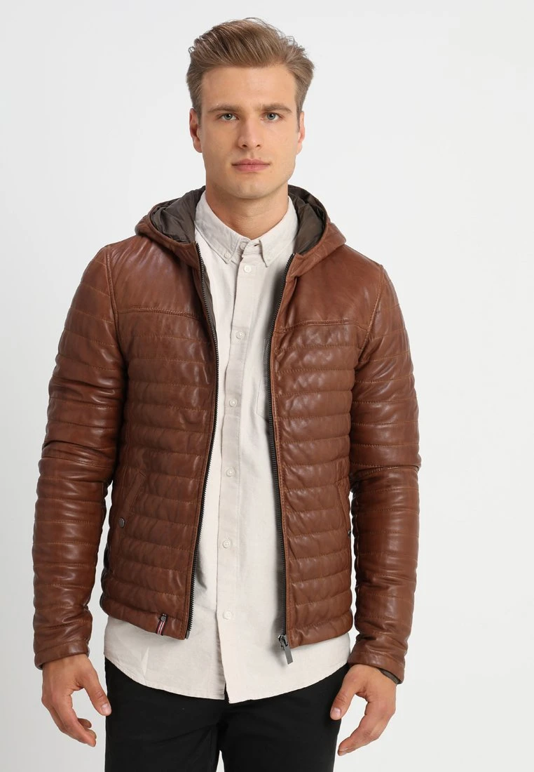Oakwood Aurellien- Leather Jacket - Brown 1 Oakwood Aurellien- Leather Jacket - Brown