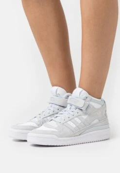 Adidas Originals Forum Mid- High-Top Trainers - Halo Blue/Footwear White