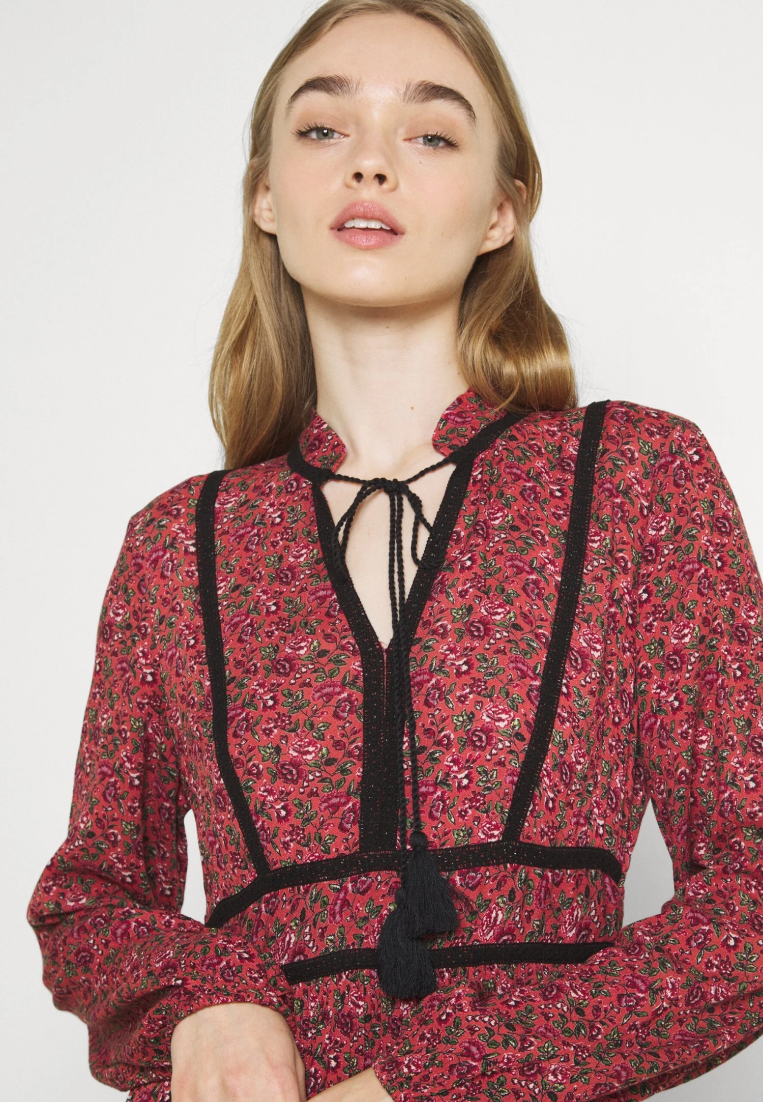 Vero Moda Vmalice Ancle Dress - Maxi Dress - Marsala/Rosey 4 Vero Moda Vmalice Ancle Dress - Maxi Dress - Marsala/Rosey - Image 4