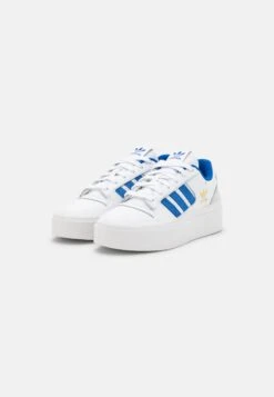 Adidas Originals Forum Bonega- Trainers - Footwear White/Team Royal Blue/Gold Metallic -Modern Classic Shoes Store c2312738b02d41c18d1cce757555f1a5