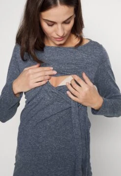 Mamalicious Mlvenice June Dress - Jersey Dress - Dark Blue -Modern Classic Shoes Store c2e85e50eda54675a651c8a1b78f468f