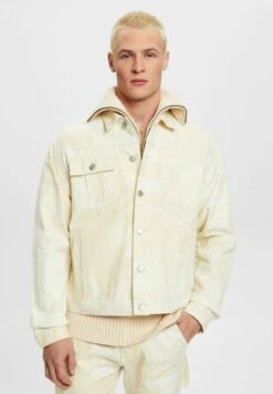 ESPRIT Gemusterte Trucker - Denim Jacket - Beige