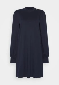 Vero Moda Tall VmliannaShort Button Dress- Jersey Dress - Navy Blazer