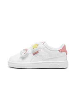 Puma SMASH - Baby Shoes - White-passionfruit