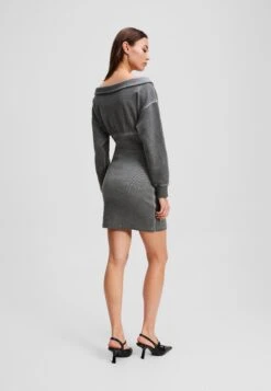 Karl Lagerfeld Jeans OFF-SHOULDER DRESS - Jumper Dress - Monument -Modern Classic Shoes Store c4865f7c4f9a41e8b16ce1a8b9c77f8f
