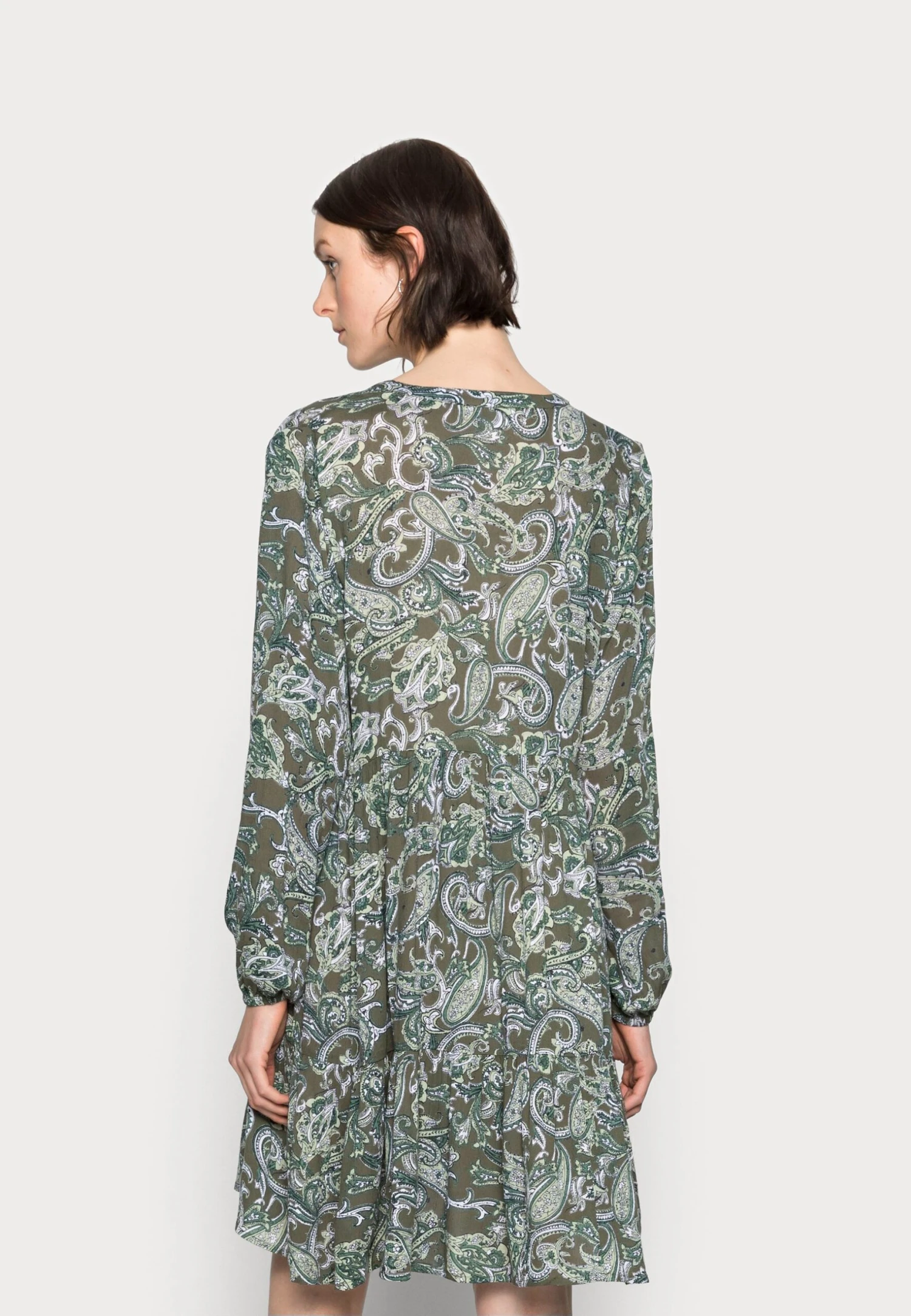 Kaffe Evity Amber Dress - Shirt Dress - Green 3 Kaffe Evity Amber Dress - Shirt Dress - Green - Image 3