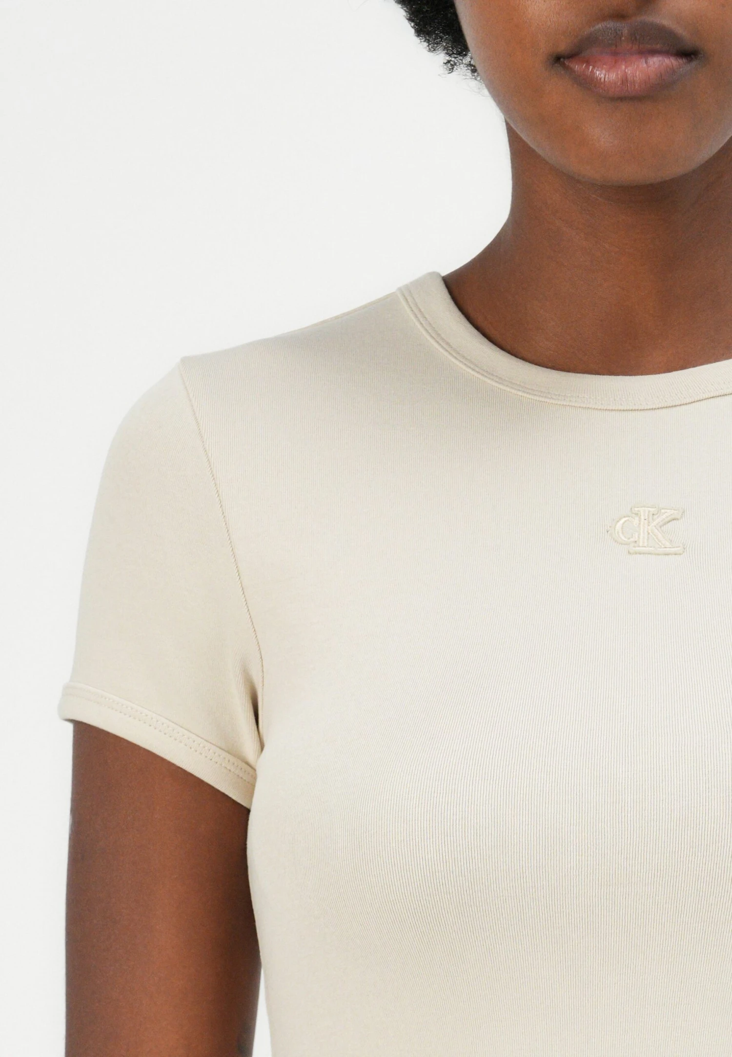 Calvin Klein Jeans CONTOUR MINI DRESS - Shift Dress - Fog 6 Calvin Klein Jeans CONTOUR MINI DRESS - Shift Dress - Fog - Image 6