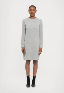 CLOSED CREW NECK DRESS LONG SLEEVE - Jumper Dress - Light Grey Melange