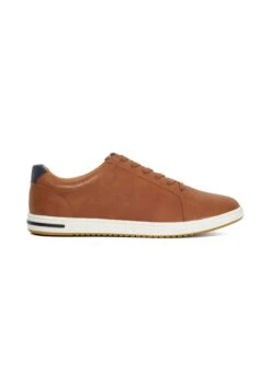 Dune London TEZZY PERFORATED LACE-UP - Trainers - Tan