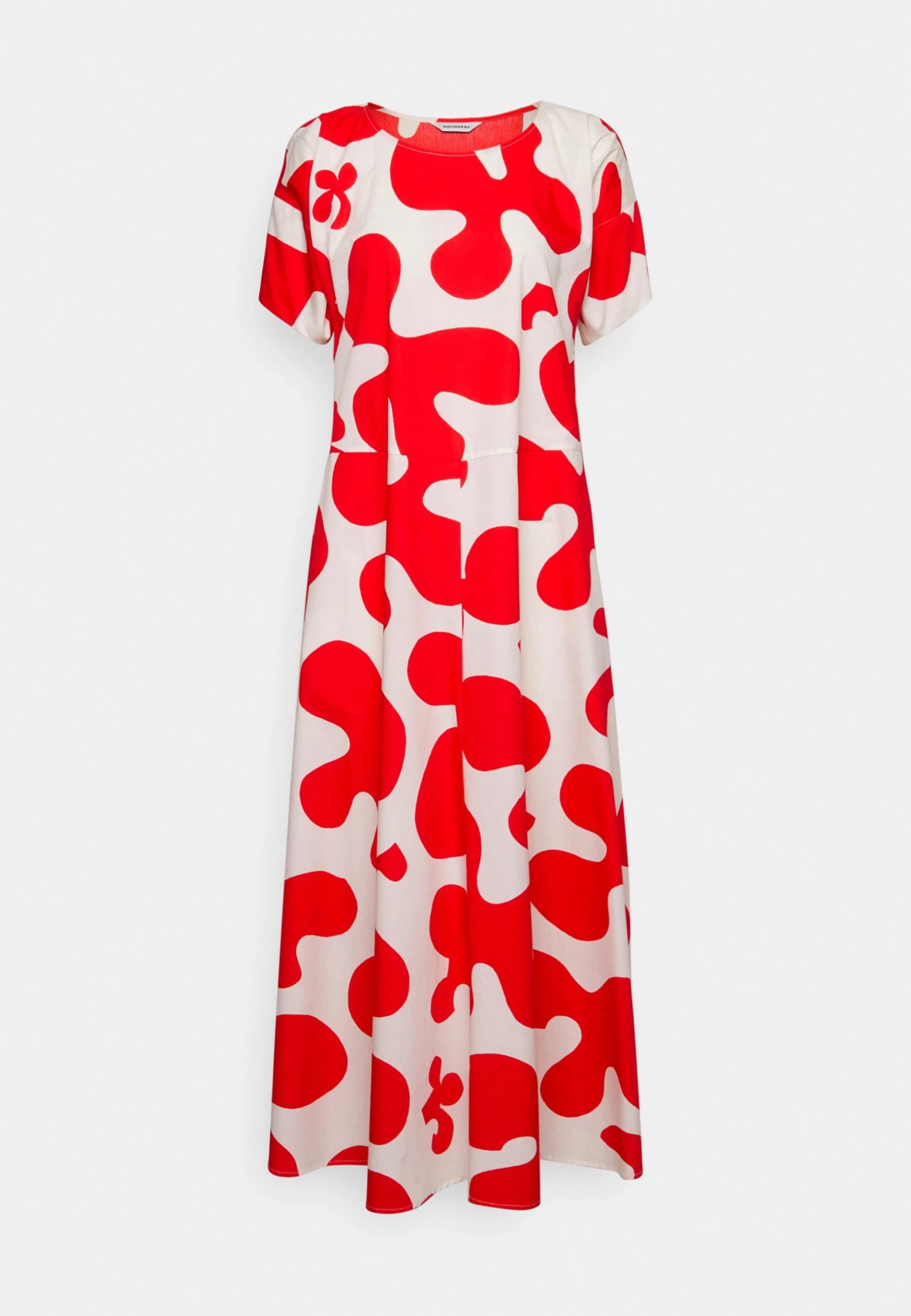 Marimekko Fenja Pulloposti Poplin Dress - Maxi Dress - Red 6 Marimekko Fenja Pulloposti Poplin Dress - Maxi Dress - Red - Image 6