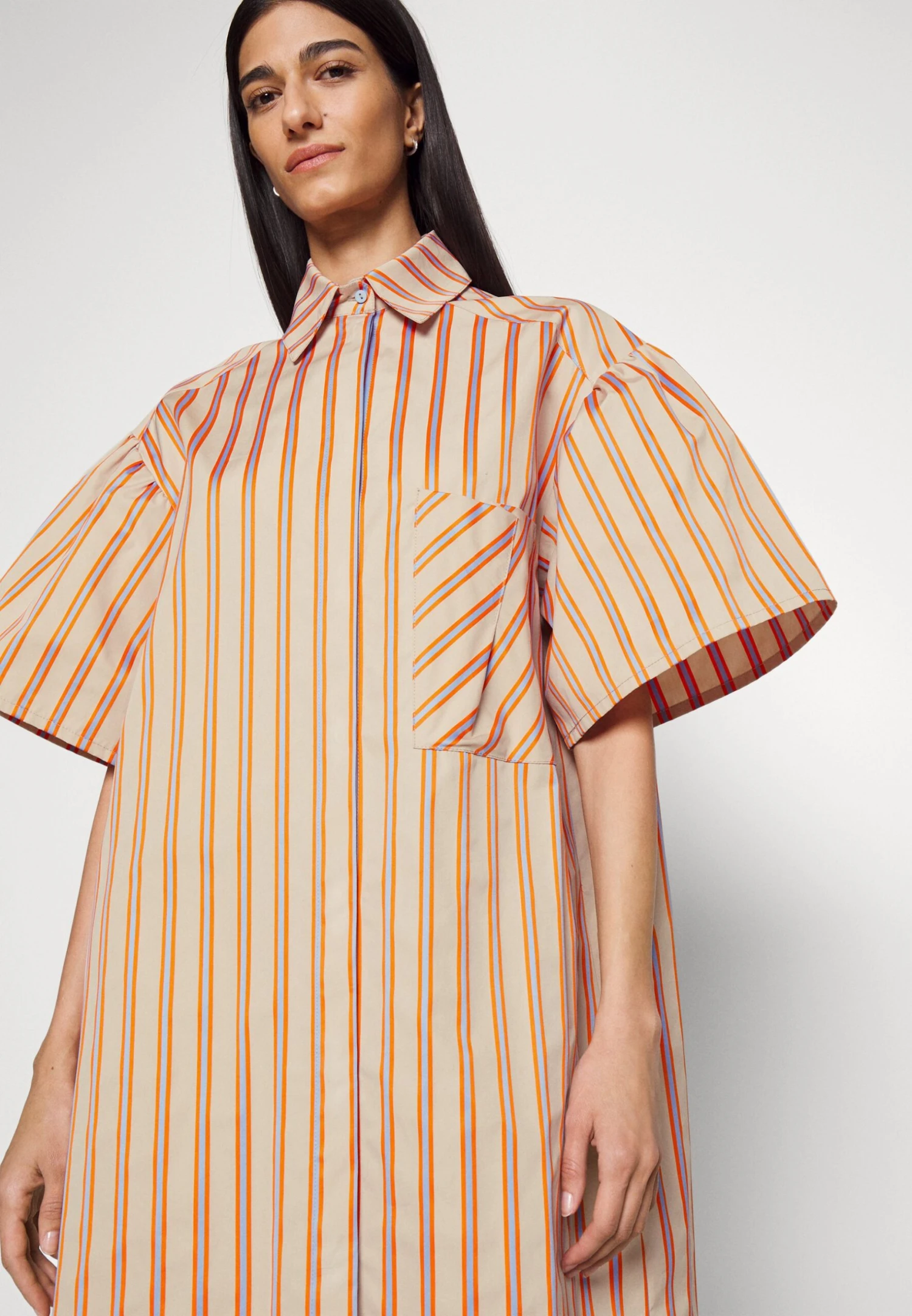 Kerin - Shirt Dress - Beige Orangina 4 Kerin - Shirt Dress - Beige Orangina - Image 4