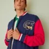 Fila Zurow College Jacket - Zip-Up Sweatshirt - Medieval Blue/True Red