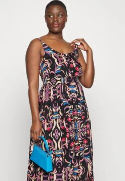 ONLY CARMAKOMA Carnolana Life Strap Calf Dress Aop - Maxi Dress - Black/Multicoloured 10 ONLY CARMAKOMA Carnolana Life Strap Calf Dress Aop - Maxi Dress - Black/Multicoloured -Modern Classic Shoes Store cb2c882ca1254023b8b62a9d39f3bd75