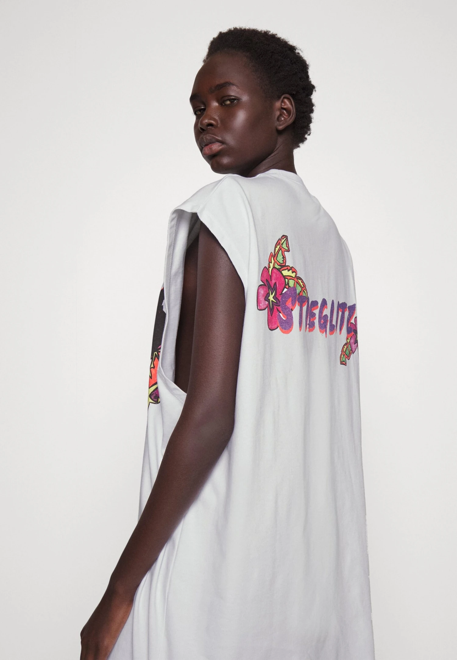 Morgan Tank Dress - Day Dress - White 4 Morgan Tank Dress - Day Dress - White - Image 4