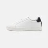 Calvin Klein LOW TOP LACE UP WOVEN - Trainers - White/navy
