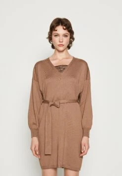 Vila Vitracy Dress - Jumper Dress - Brown Lentil/Black