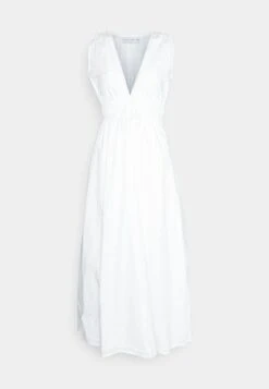 Faithfull The Brand Les Lalanne Midi Dress - Day Dress - White -Modern Classic Shoes Store cc7394e5dc8049098edeb498601360c2