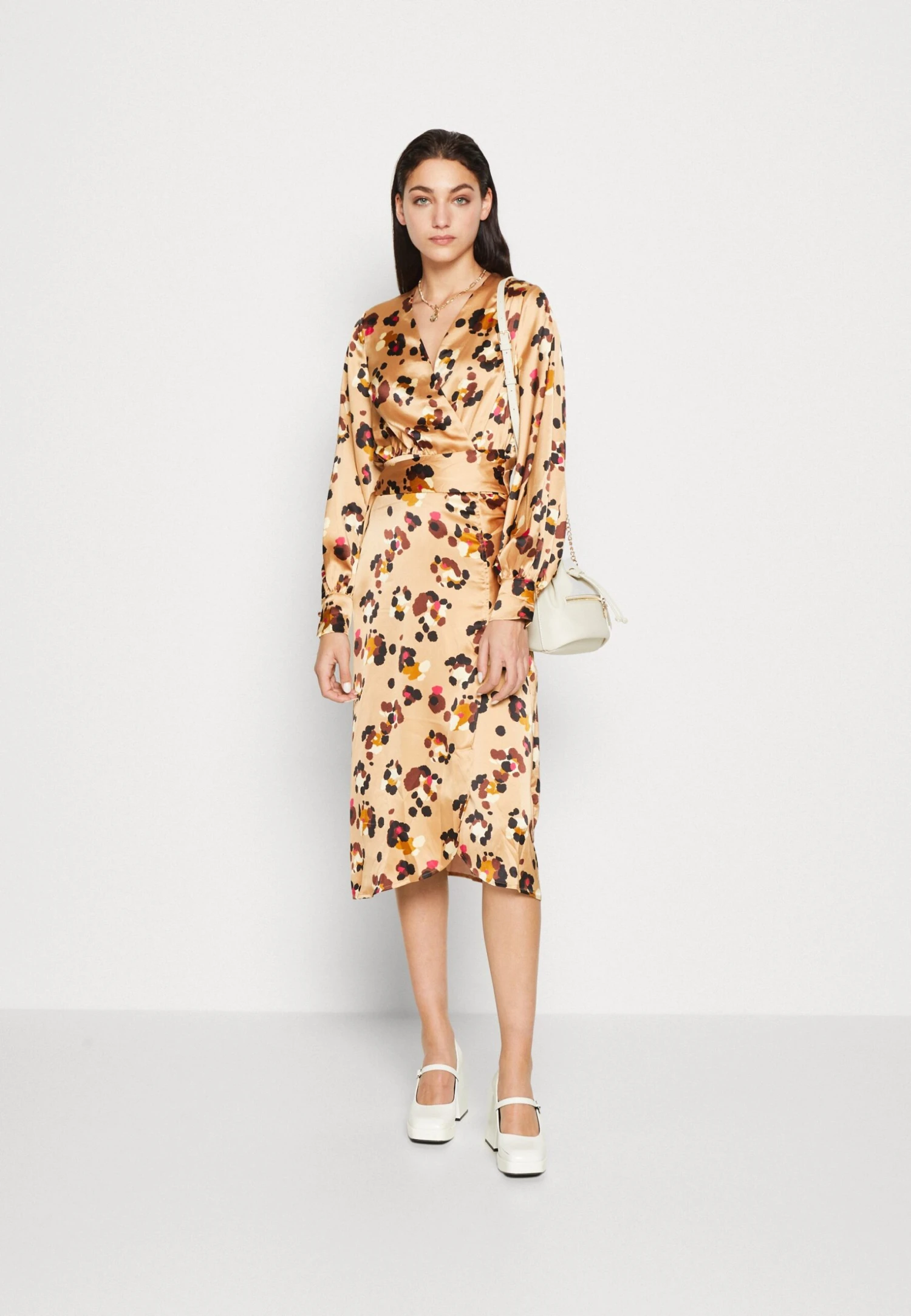 NEVER FULLY DRESSED Animal Vienna Dress - Cocktail Dress / Party Dress - Gold 2 NEVER FULLY DRESSED Animal Vienna Dress - Cocktail Dress / Party Dress - Gold - Image 2