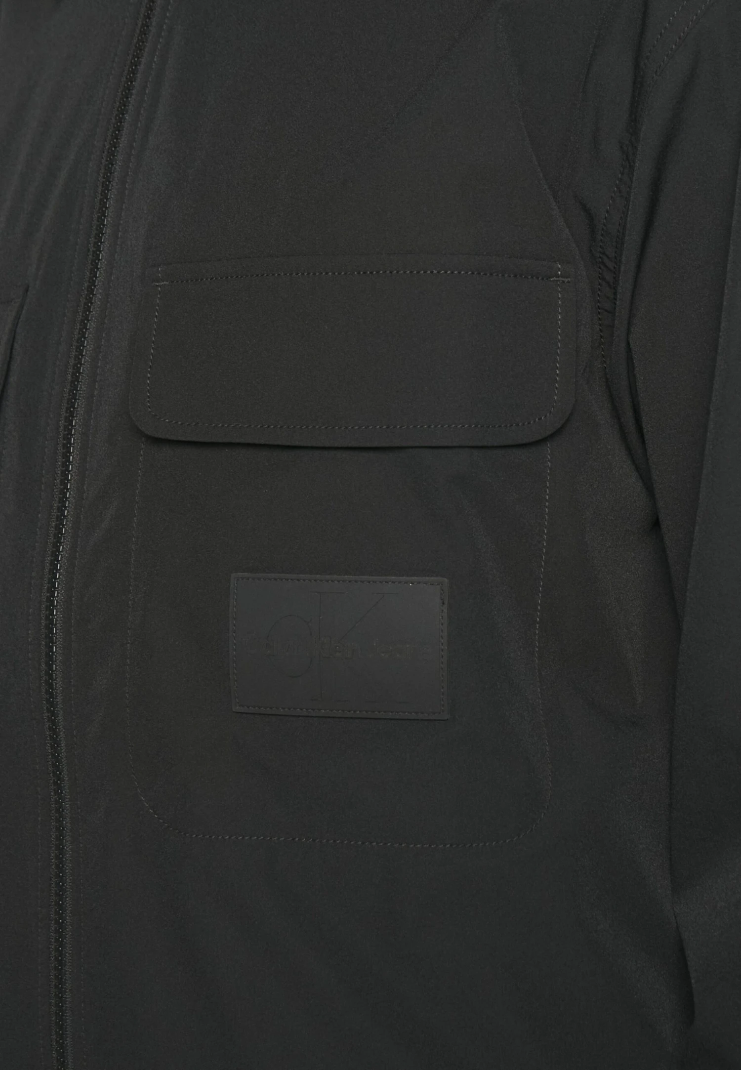 Calvin Klein Jeans Premium Essentials Zip Overshirt - Light Jacket - Black 5 Calvin Klein Jeans Premium Essentials Zip Overshirt - Light Jacket - Black - Image 5