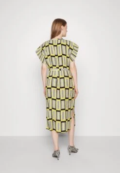 Henrik Vibskov Pina Plissé Dress - Cocktail Dress / Party Dress - Yellow Black Checks -Modern Classic Shoes Store d008d27b7b3743679fb89f6db7d72fdd