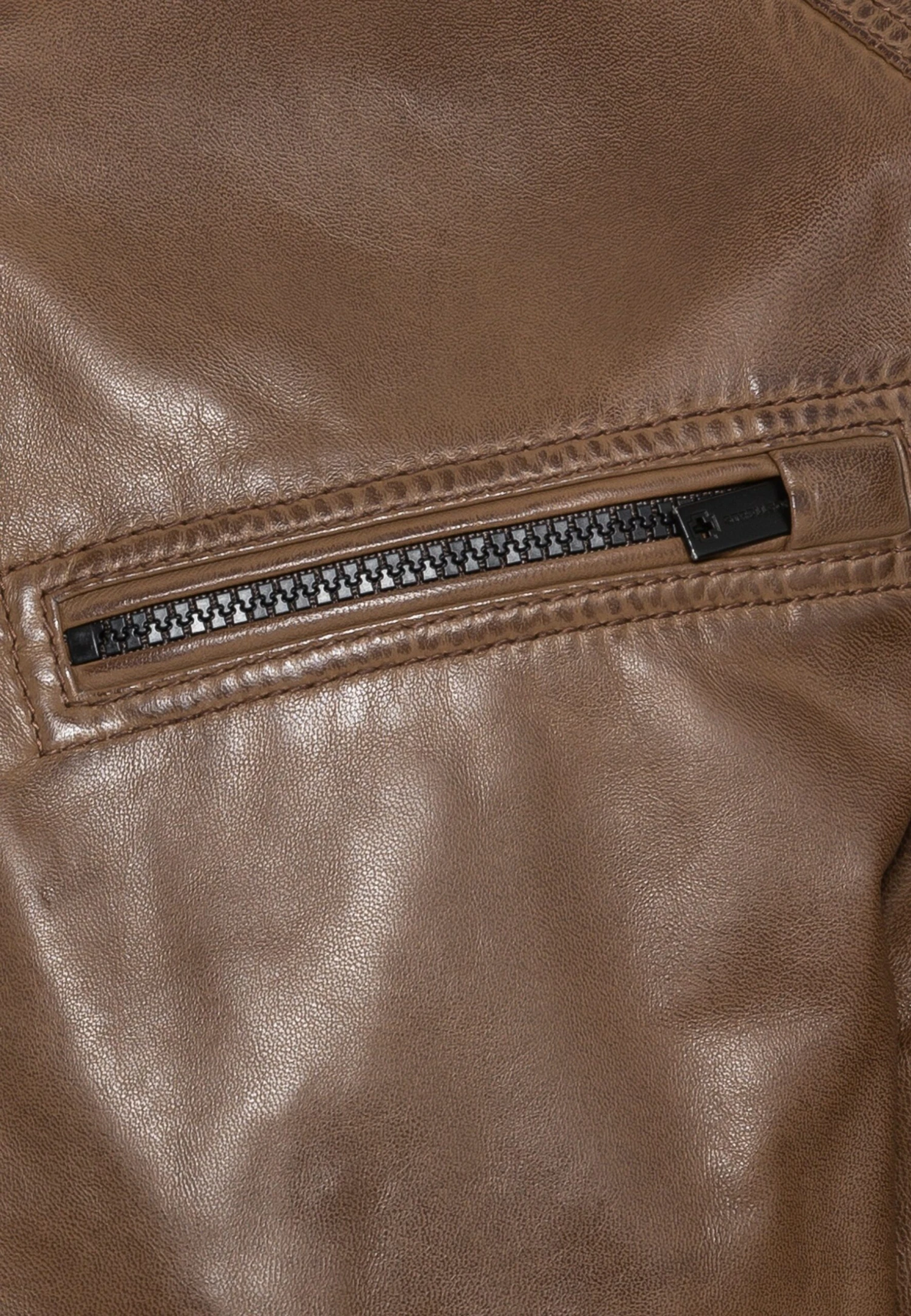 Strellson Leather Jacket - Light Beige 3 Strellson Leather Jacket - Light Beige - Image 3