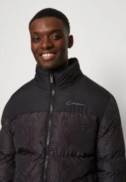 Contrast Wave Jacket - Winter Jacket - Black -Modern Classic Shoes Store d13399d006764e8da76cfc302ddb1930