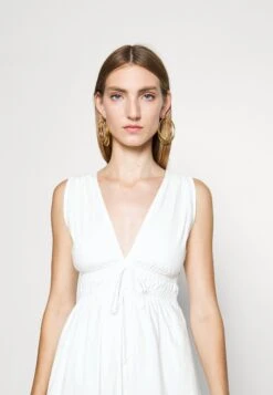 Faithfull The Brand Les Lalanne Midi Dress - Day Dress - White -Modern Classic Shoes Store d1aa169e60d445b0954aec1b8634dd33