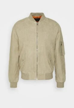 AllSaints Envi - Leather Jacket - Beige