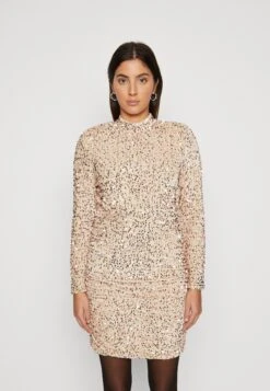 Vero Moda VMBELLA - Cocktail Dress / Party Dress - Pumice Stone/champagne