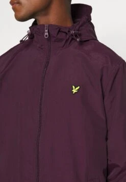 Lyle & Scott Through Hooded - Summer Jacket - Burgundy -Modern Classic Shoes Store d2cbee99141140bb95a57bccad2d2a3d