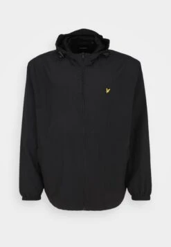 Lyle & Scott Zip Through Hooded Jacket - Summer Jacket - Jet Black