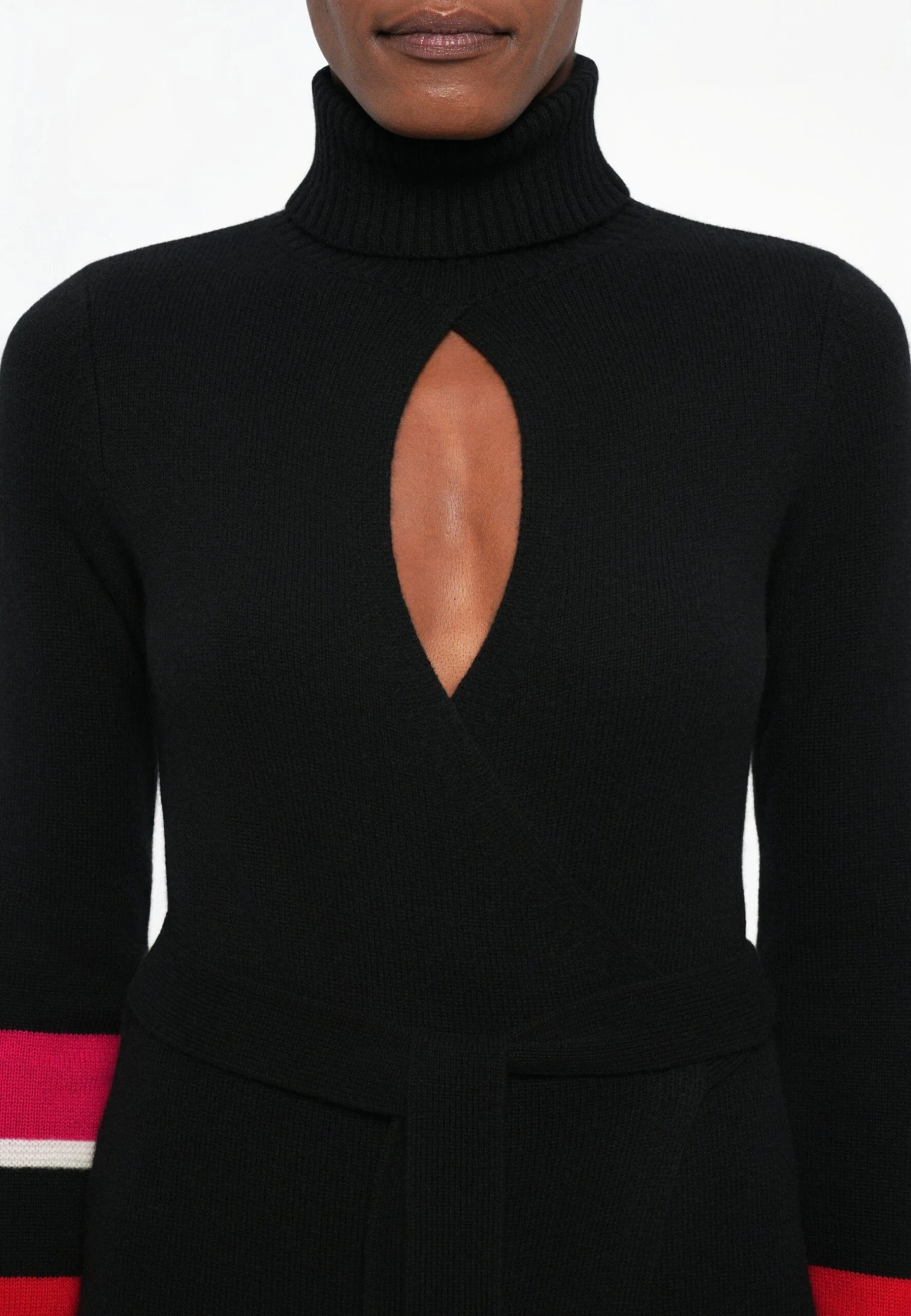 DIANE VON FURSTENBERG BEA SWEATER DRESS - Jumper Dress - Black Combo 7 DIANE VON FURSTENBERG BEA SWEATER DRESS - Jumper Dress - Black Combo - Image 7