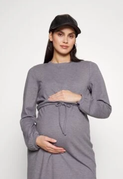 Dress Nursing Long Sleeve - Day Dress - Medium Grey -Modern Classic Shoes Store d60a1af6fb764c39bf6baad81d0fa775