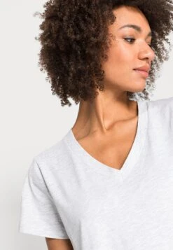 Kaffe Kamily Dress - Jersey Dress - Light Grey Melange -Modern Classic Shoes Store d6cf8ac210bc4a6fa6e1bf646018795c