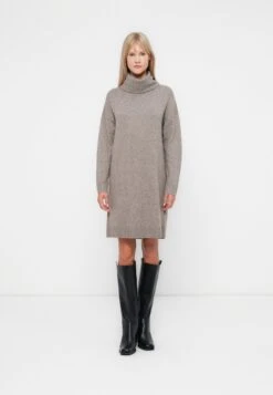 Vila VIHANNA ROLLNECK - Jumper Dress - Fungi