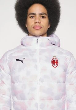 Puma Ac Milan Padded Jacket - Club Wear - White/Tango Red -Modern Classic Shoes Store d9c71fa07db348afaad07c44b8caee98