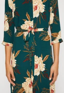Vero Moda Vmeasy 3/4 Long Shirt Dress - Shirt Dress - Ponderosa Pine/Camille -Modern Classic Shoes Store da77a57d5784466584647ae4c889e238