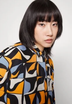 Monki Shirt Dress - Blue/Orange -Modern Classic Shoes Store dbdc8522d9de4956b3de1689acb02470