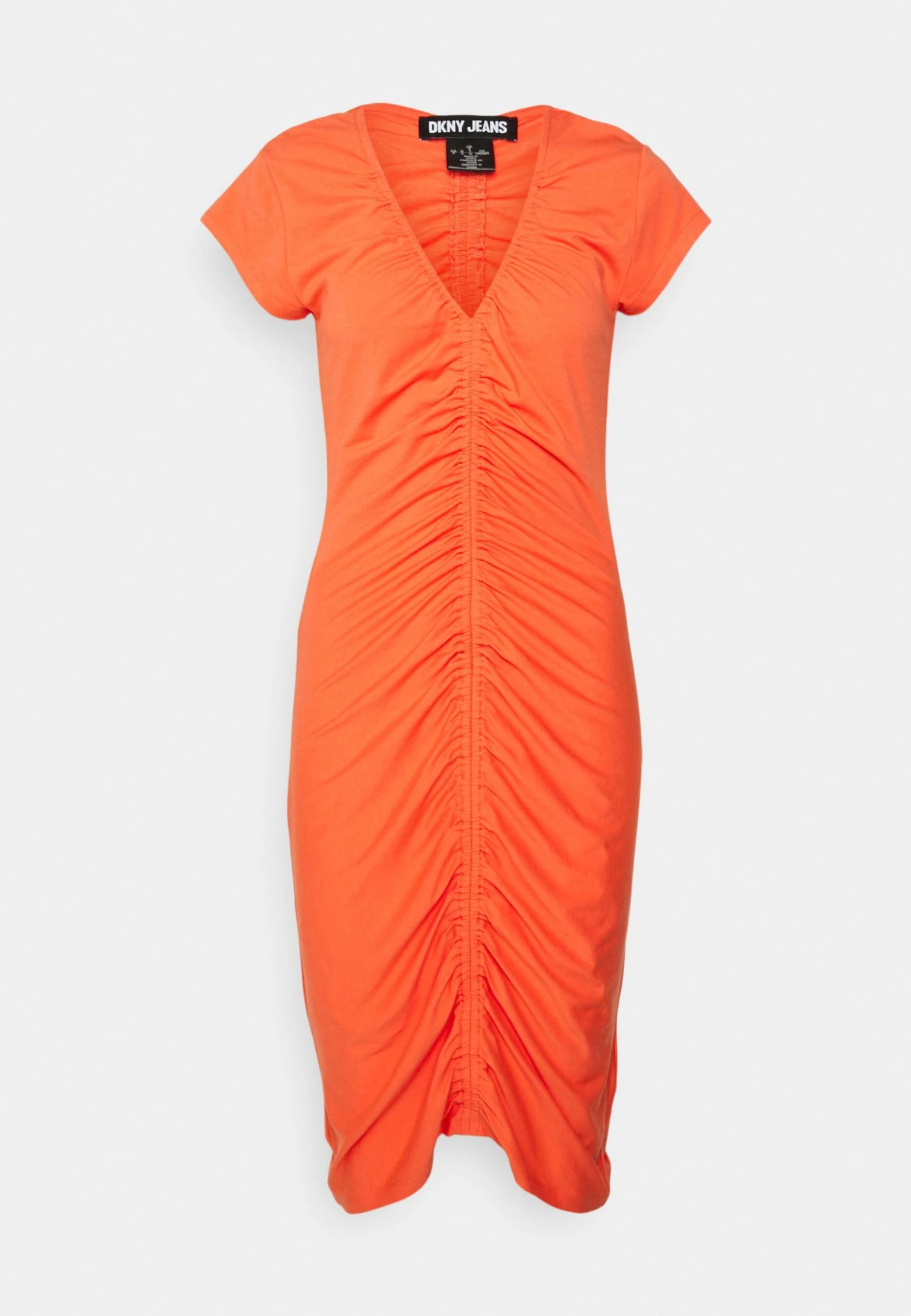 DKNY Ruch Bodice Maxi Dress - Cocktail Dress / Party Dress - Persimmon 5 DKNY Ruch Bodice Maxi Dress - Cocktail Dress / Party Dress - Persimmon - Image 5