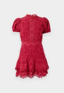 Alice + Olivia LORYN SHORT DRESS - Shirt Dress - Dark Cherry -Modern Classic Shoes Store dd713f95bdb94e33bbda53f92263f413
