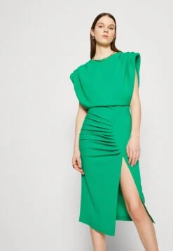 Wal G Cruise Collection Roxy Power Shoulder Midi - Cocktail Dress / Party Dress - Leaf Green 9 Wal G Cruise Collection Roxy Power Shoulder Midi - Cocktail Dress / Party Dress - Leaf Green -Modern Classic Shoes Store dda5edce93e44cdeb49071c30c2853f8