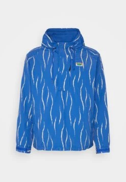 HUF New Day Packable Anorak Unisex - Waterproof Jacket - Blue -Modern Classic Shoes Store e0c2a9cf0e444336b56d84e26add025a