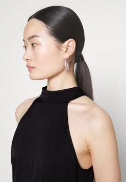 Halterneck Ankle Dress - Cocktail Dress / Party Dress - Black -Modern Classic Shoes Store e116fd537d4d4a28bae2403fd33047ea