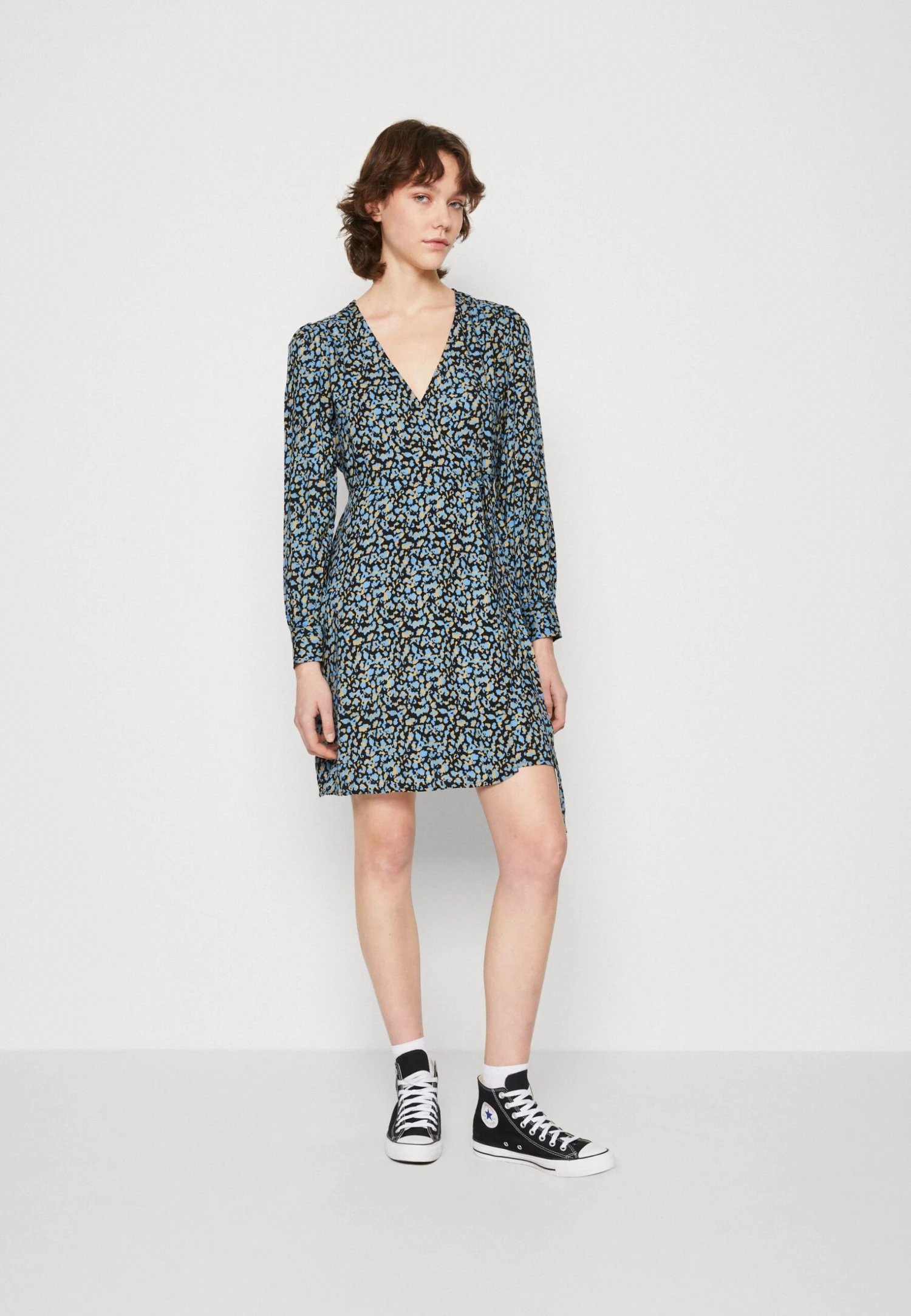 Pieces Pcnya Wrap- Day Dress - Black 1 Pieces Pcnya Wrap- Day Dress - Black